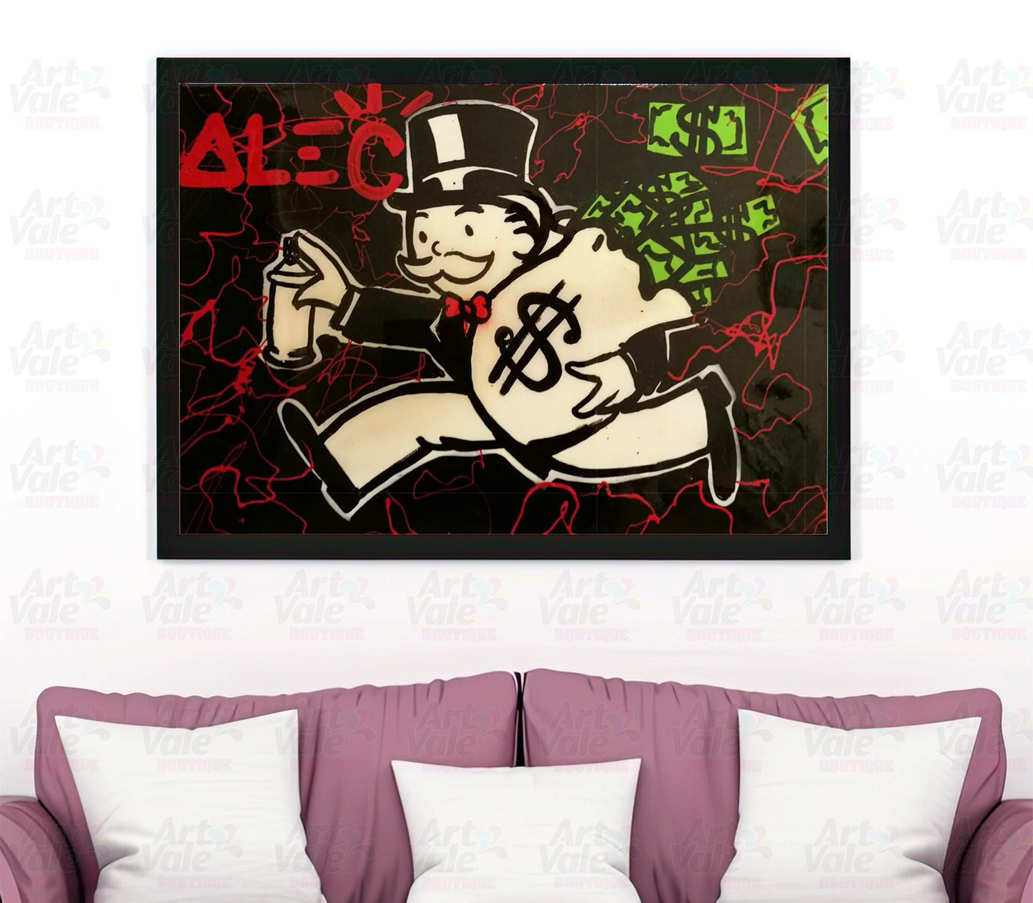 ALEC MONOPOLY RUNNING WITH CASH BAG