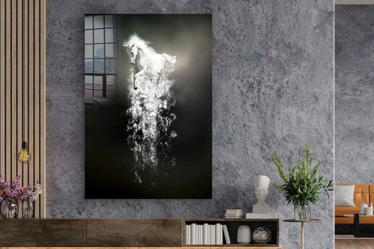 SILVER HORSE ABSTRACT